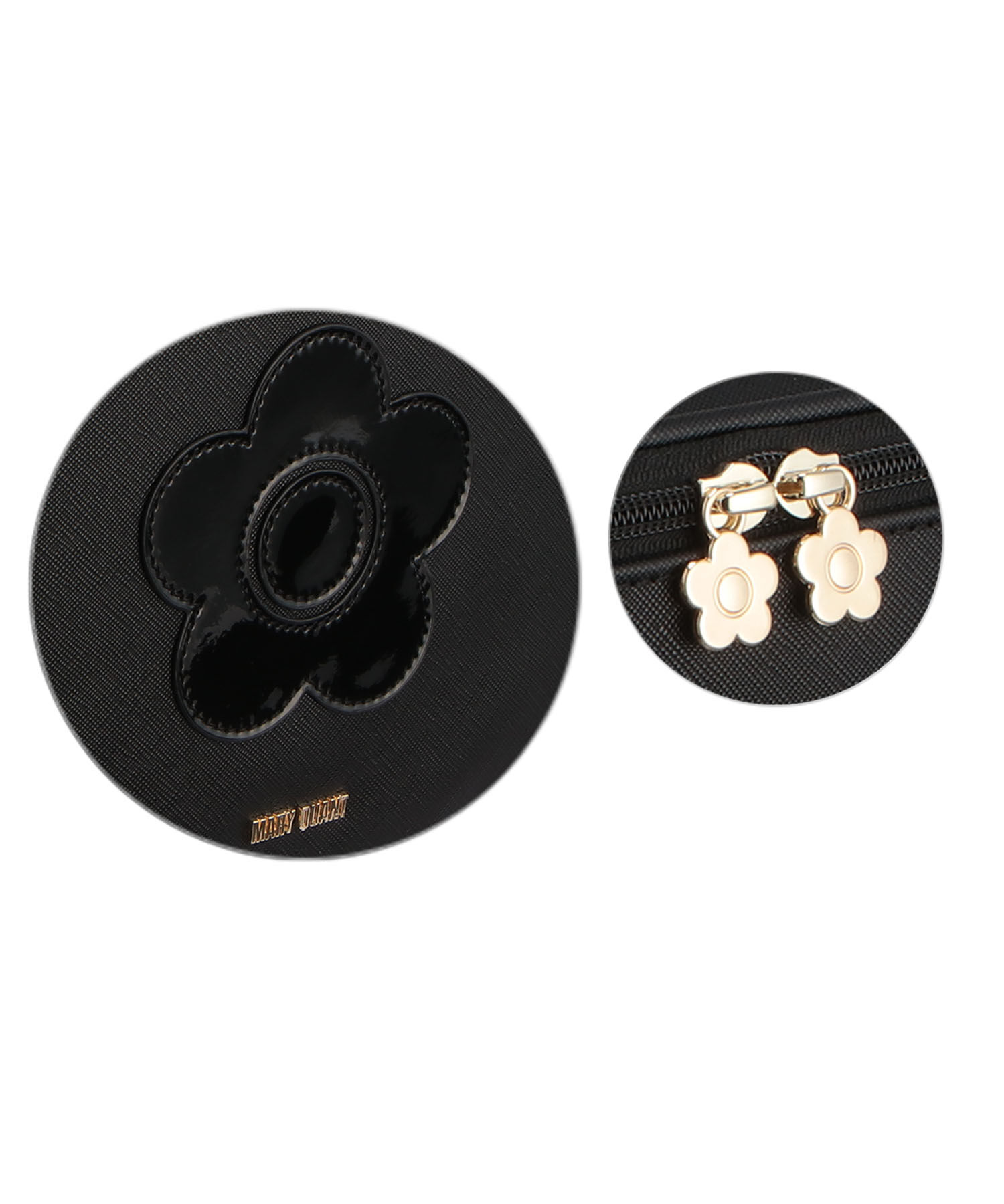 MARY QUANT「サフィアーノデイジーパッチ バニティXL」|ポーチ|