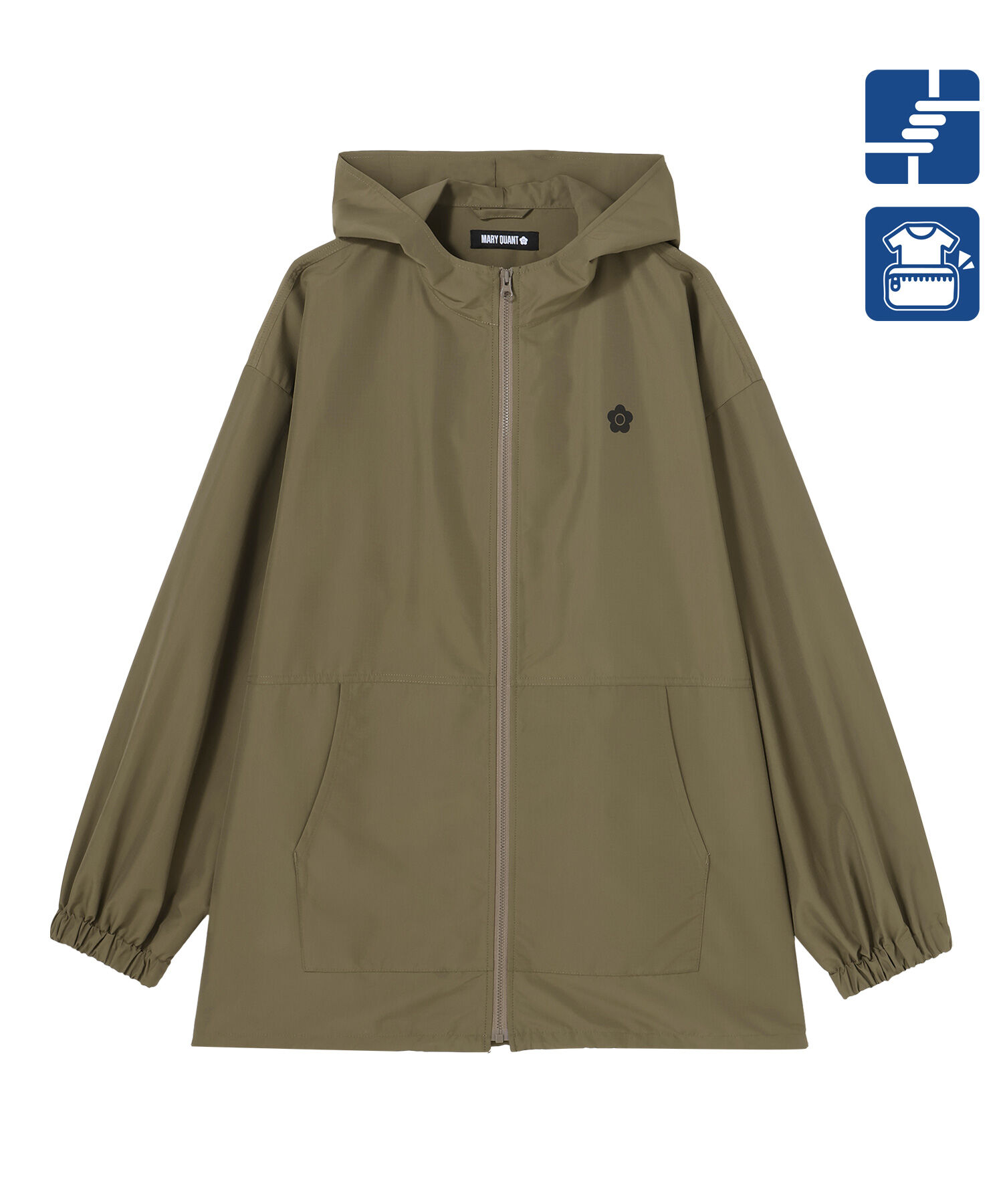 MARY QUANT「ポケッタブル ブルゾン」|アウトドア|カーキ
