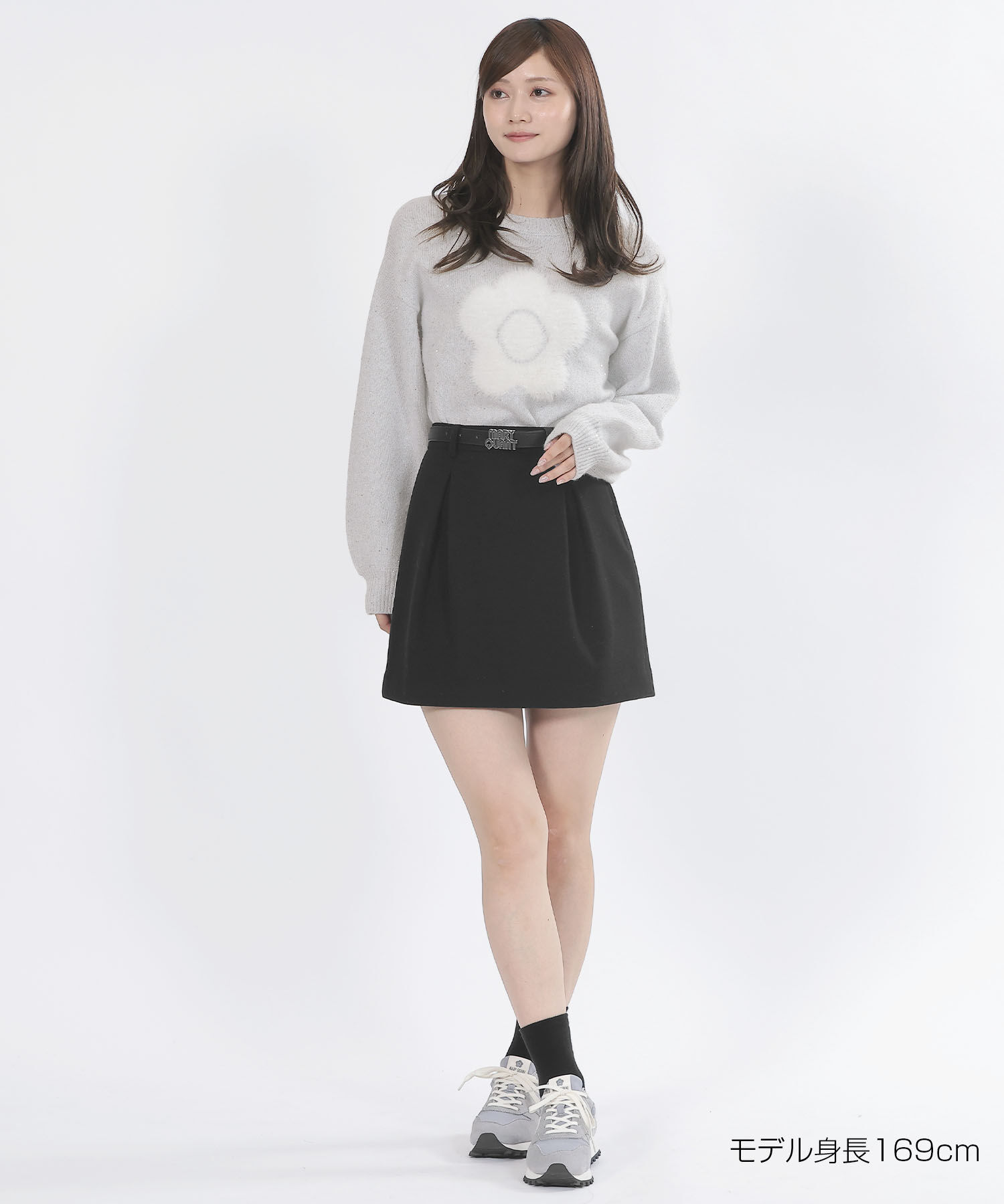 MARY QUANT「ファーデイジーラメニット プルオーバー」|ニット・セーター|