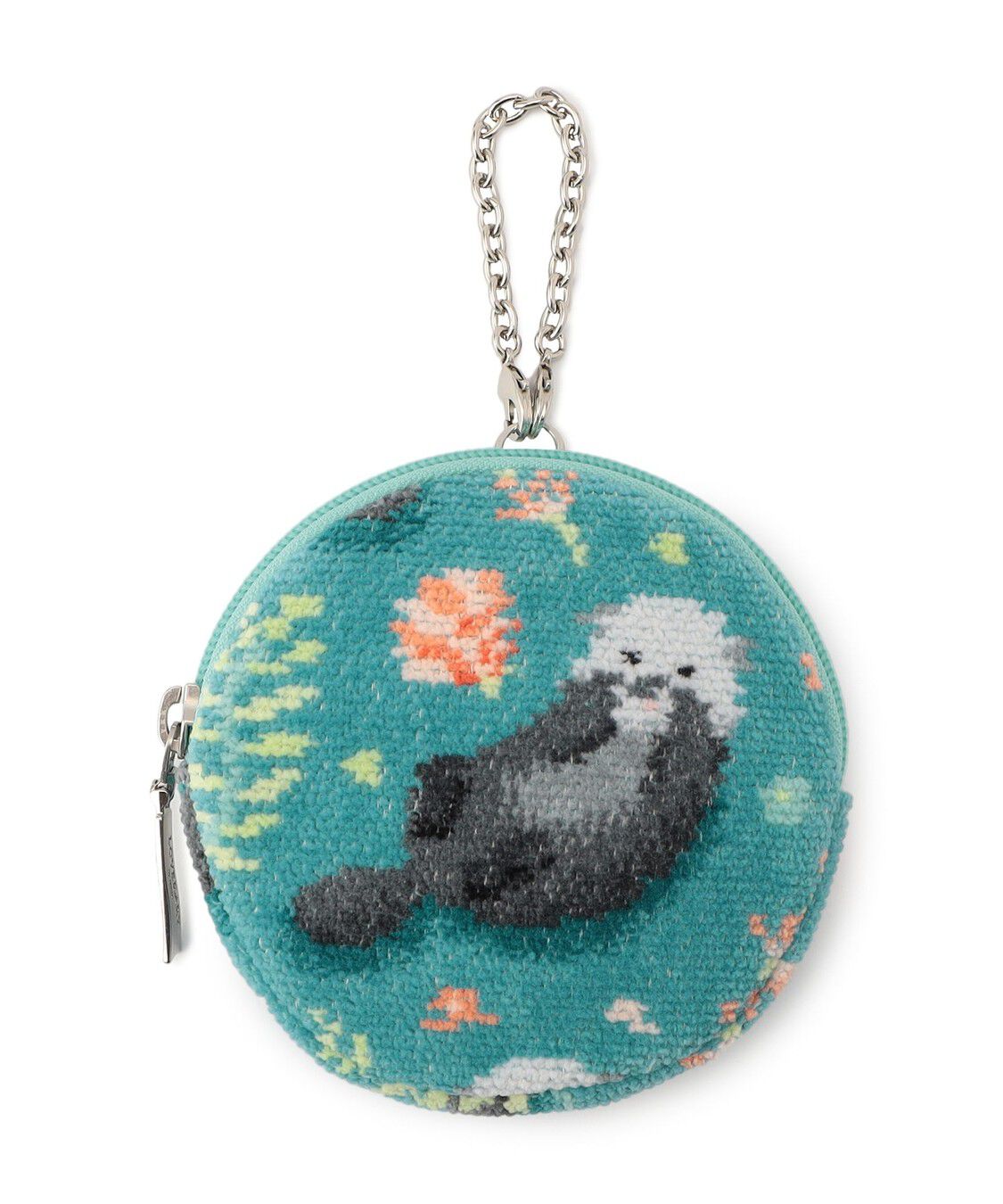 LOVERARY BY FEILER「プカプカラッコ　サークルポーチ　L/PPR-253068」|ポーチ|ターコイズブルー