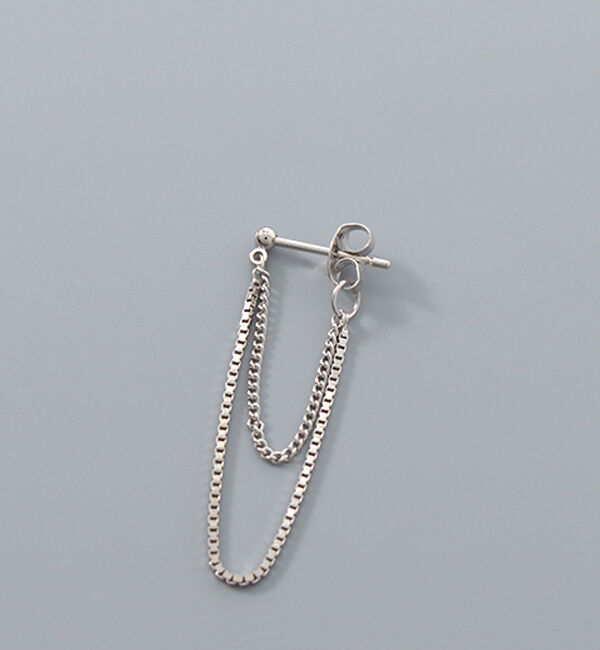 JUPITER「【SV】チェーンフープピアス」|ピアス|