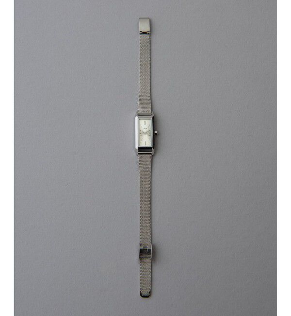ete「レクタングルフェイス メッシュベルト ウォッチ」|腕時計|