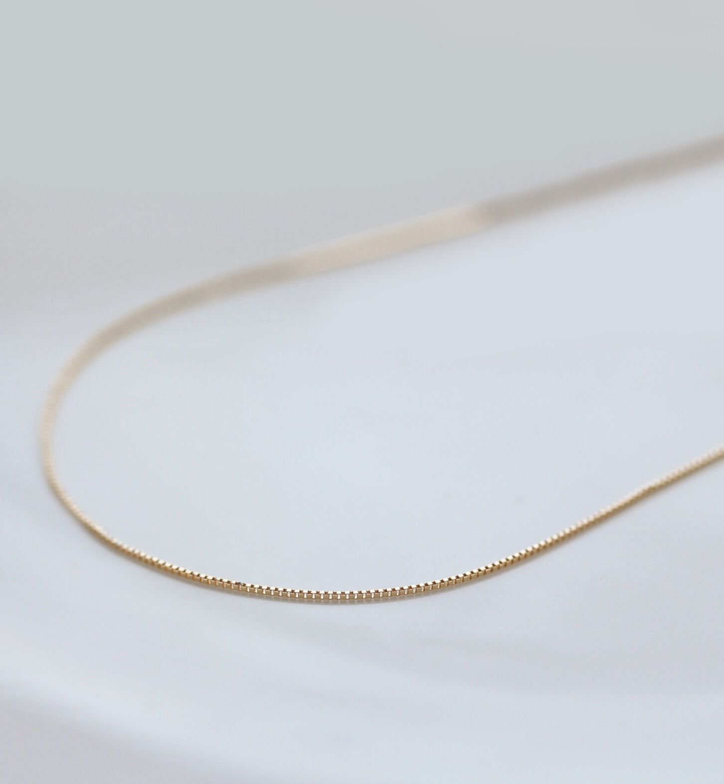  「ゴールド ベネチアン チェーン ネックレス 40cm | K10YG」|ネックレス|