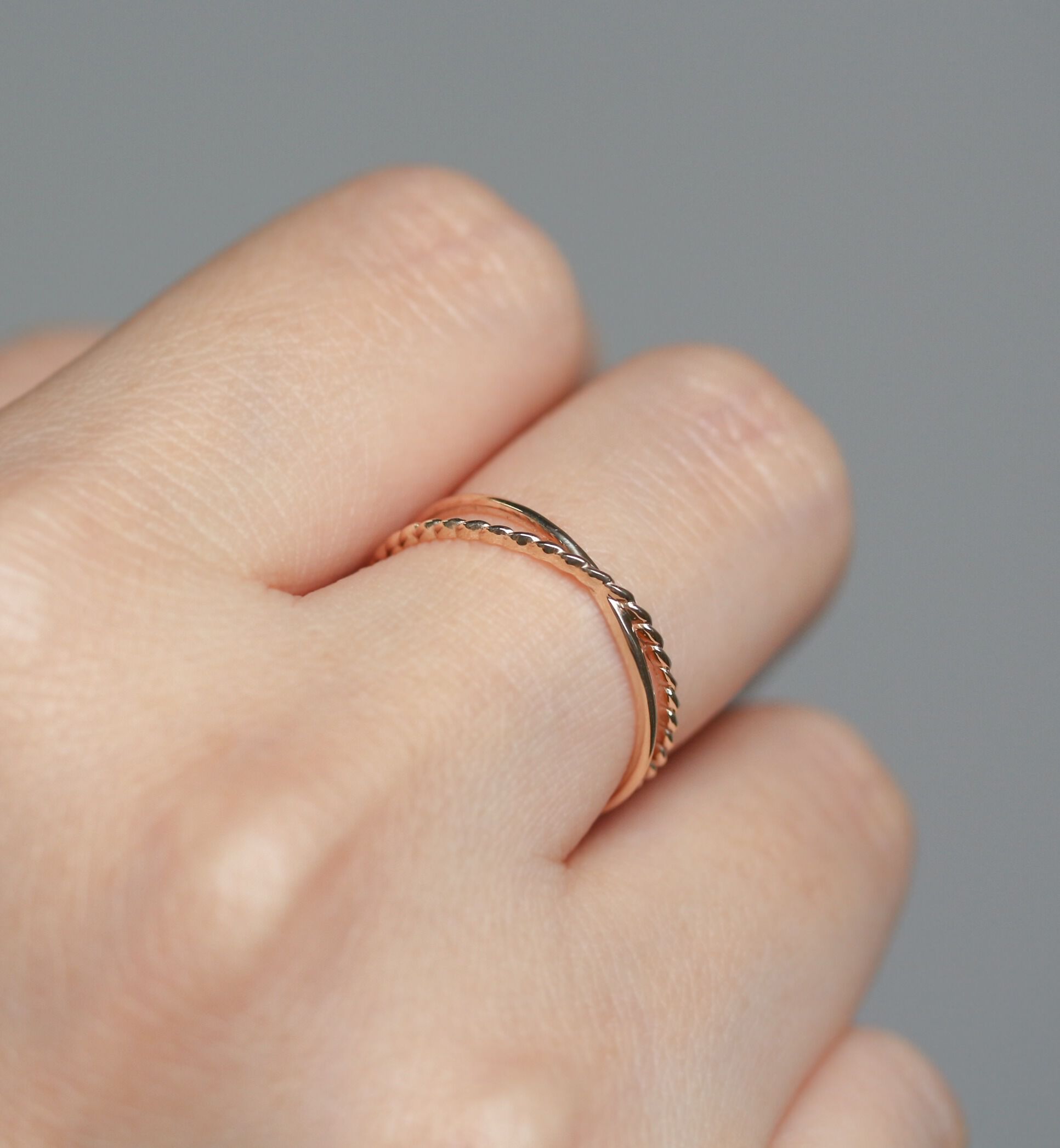  「ゴールド クロス リング | K10YG」|リング|