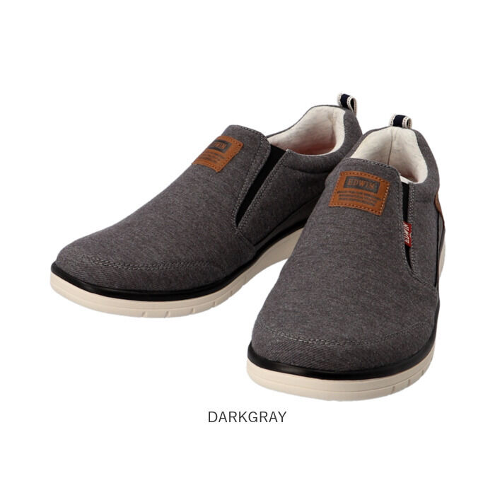 BACKYARD FAMILY「EDWIN メンズ スリッポン 7644 通販 エドウィン スニーカー 紐なし スリップオン 軽量」|スリッポン|