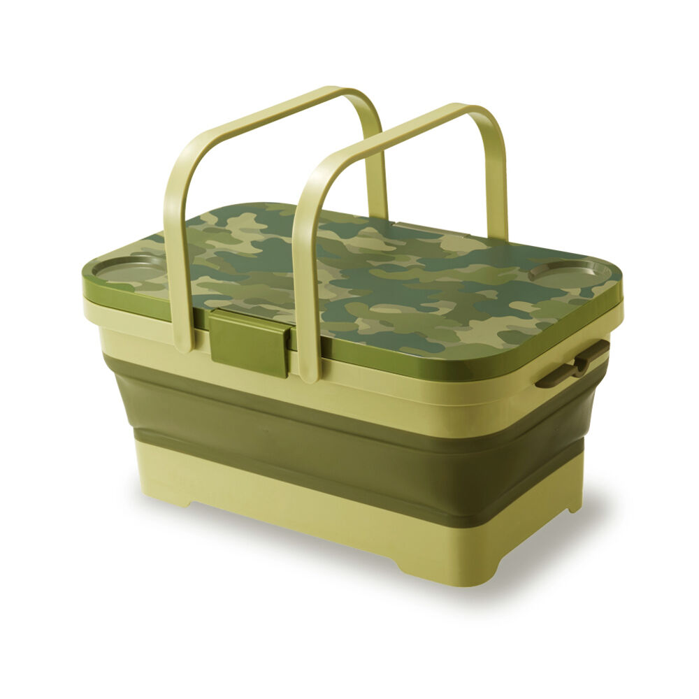 BACKYARD FAMILY「ミラーゴ Milargo バスケット 収納 通販 テーブル 折りたたみ 折り畳み」|エコバッグ|グリーン1