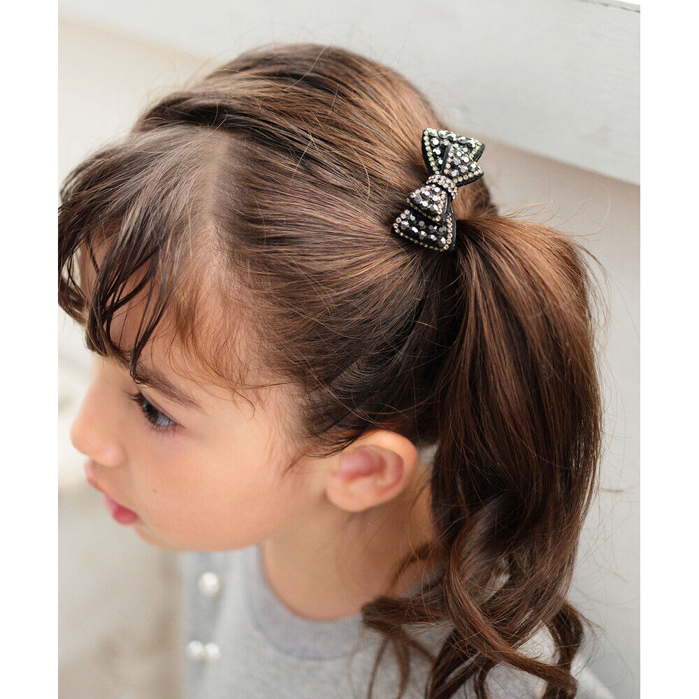 BACKYARD FAMILY「ヘアクリップ リボン 小さめ 通販 Rora ローラ イルミ ヘアークリップ 髪どめ 髪留め」|その他|グレー1