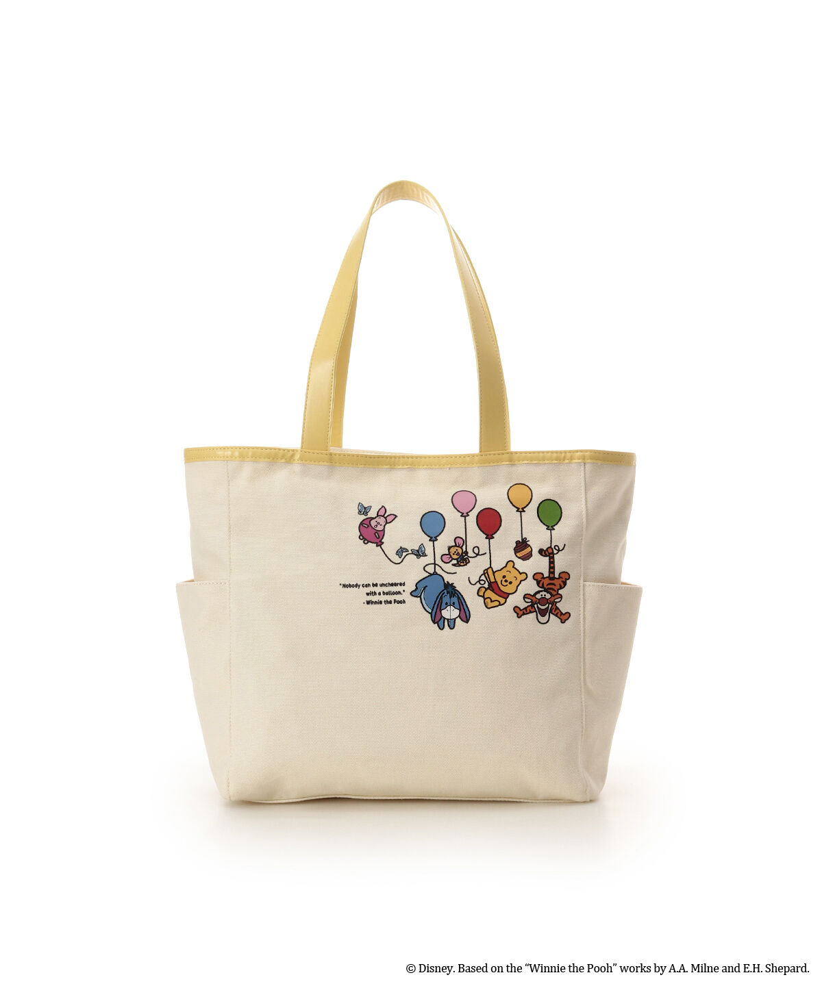 Samantha Thavasa「「くまのプーさん」コレクション サマタバパッチワークトート」|トートバッグ|イエロー