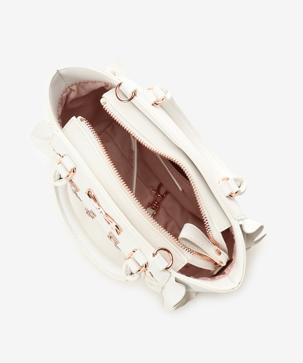 Samantha Vega「レースアップハートビジューフラッタ―(ミニ)」|ショルダー・メッセンジャー|