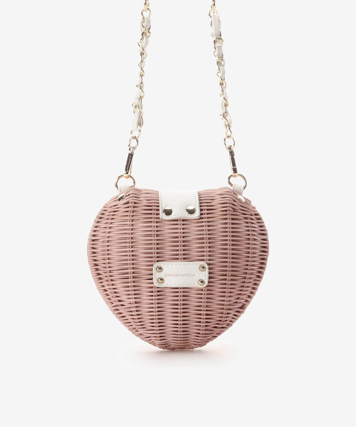 Samantha Vega「ジュエリーハート型ショルダーかごバッグ」|ショルダー・メッセンジャー|