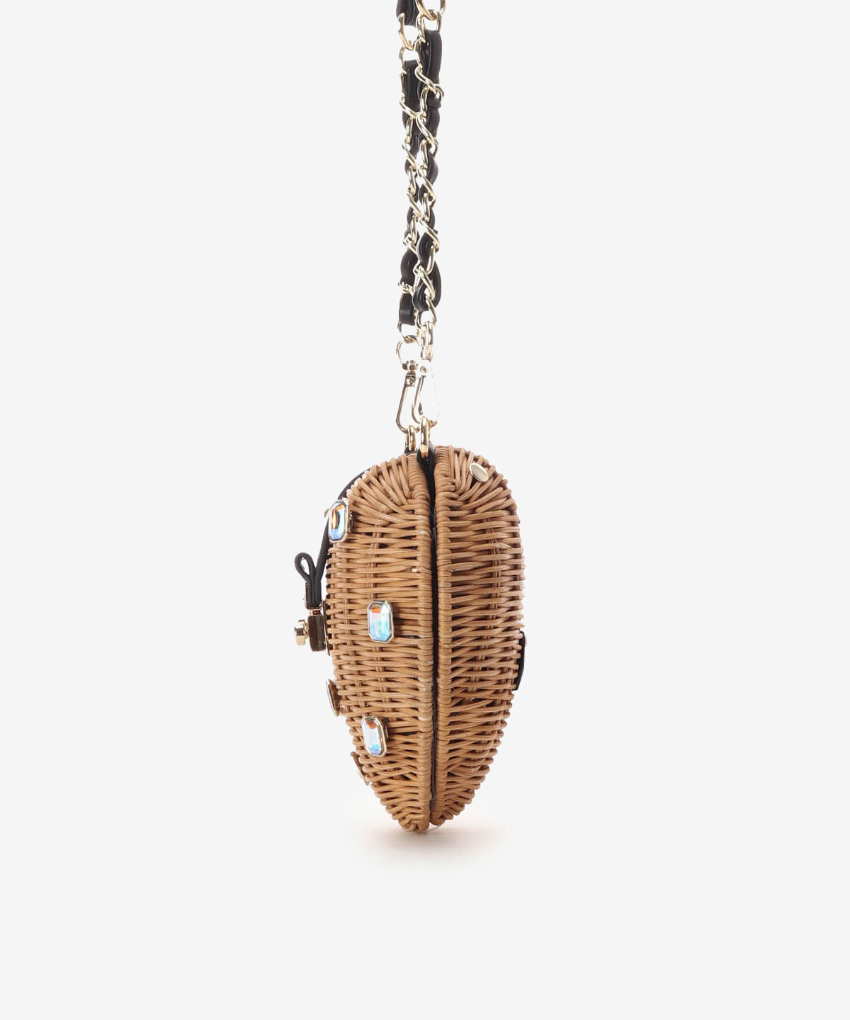 Samantha Vega「ジュエリーハート型ショルダーかごバッグ」|ショルダー・メッセンジャー|