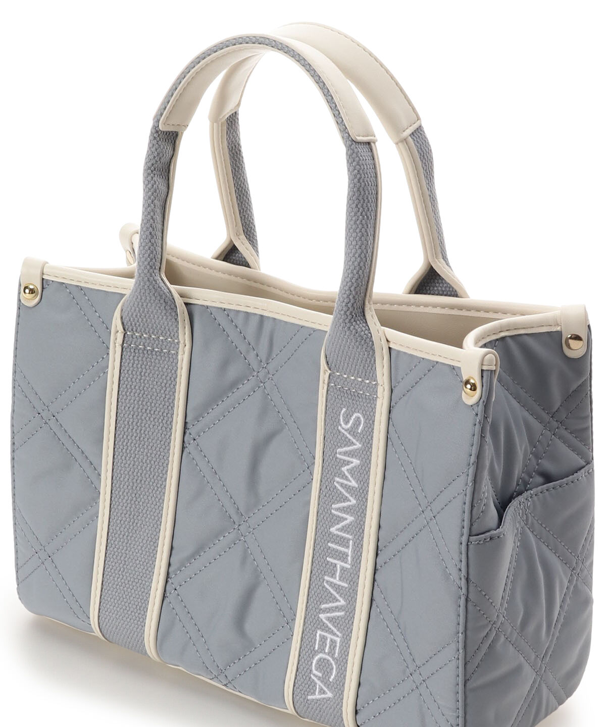 Samantha Vega「ロゴテープキルティングハンドバッグ（小）」|ハンドバッグ|