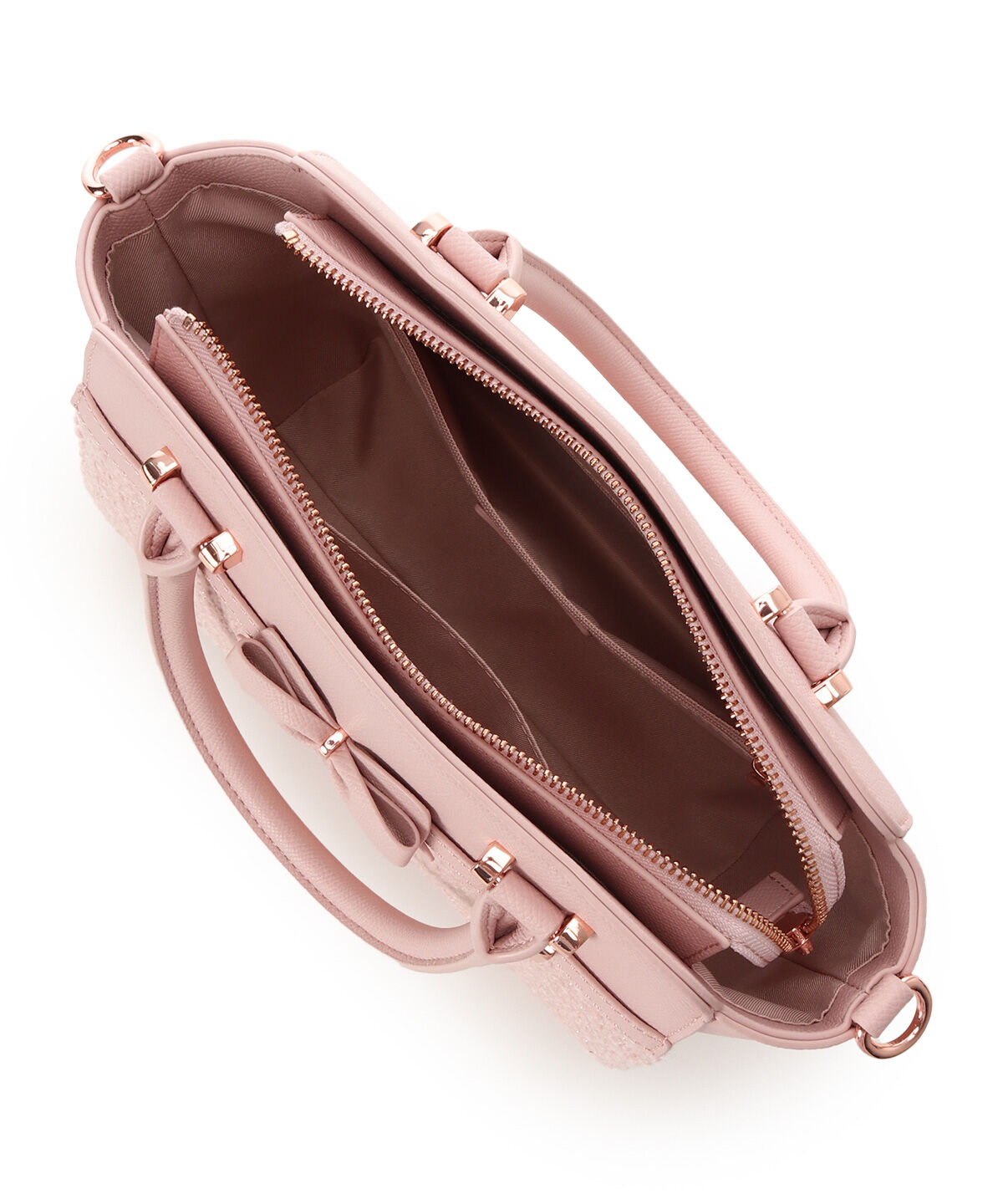 Samantha Vega「ラメツイードアクセントリボンハンドバッグ」|ハンドバッグ|