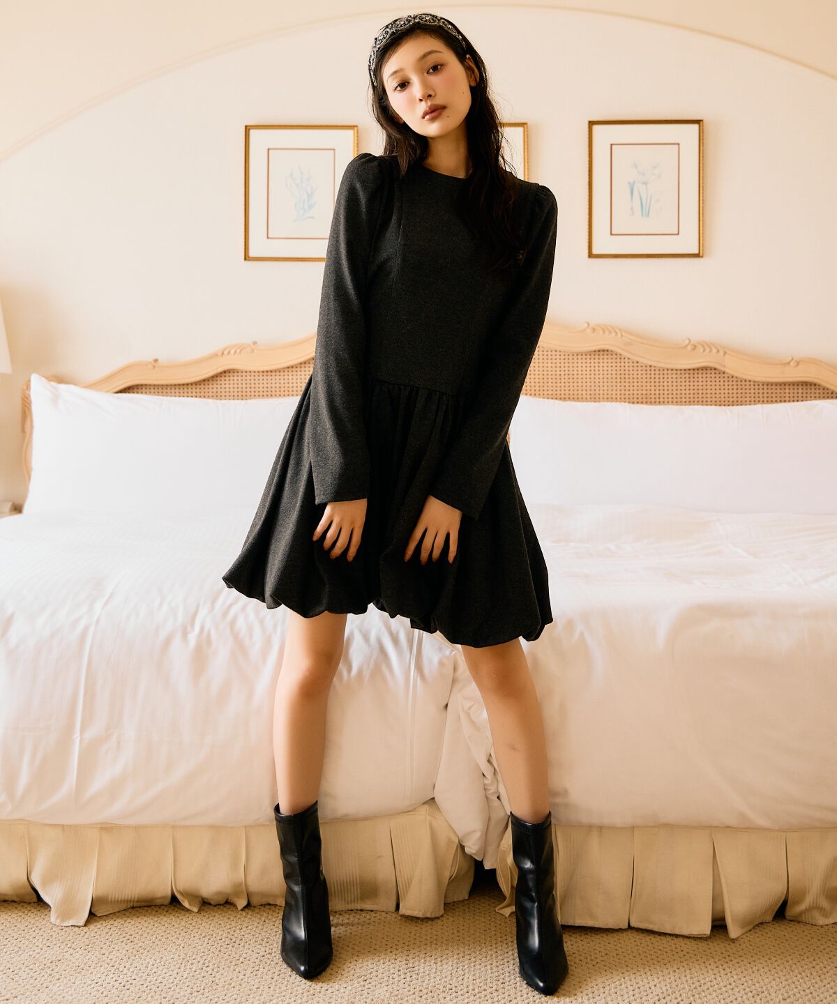 アンドクチュール「バルーンミニワンピース」|ワンピース|