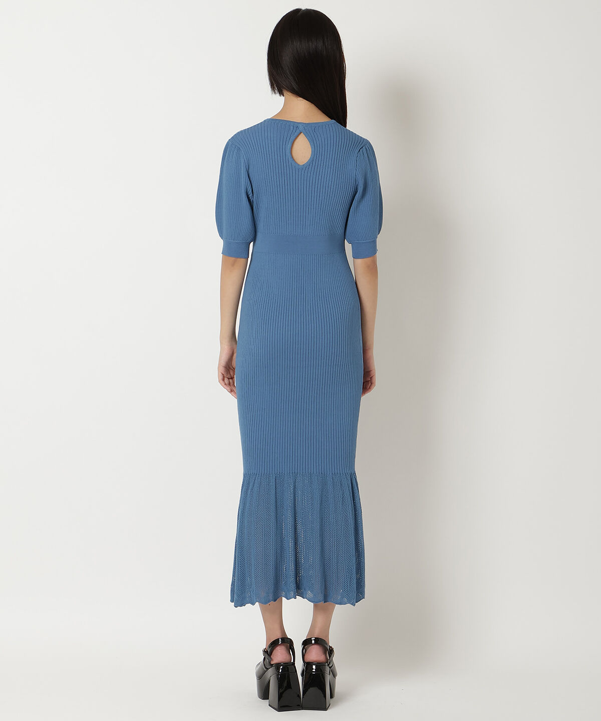 REDYAZEL「レースヘムニットワンピース」|ワンピース|