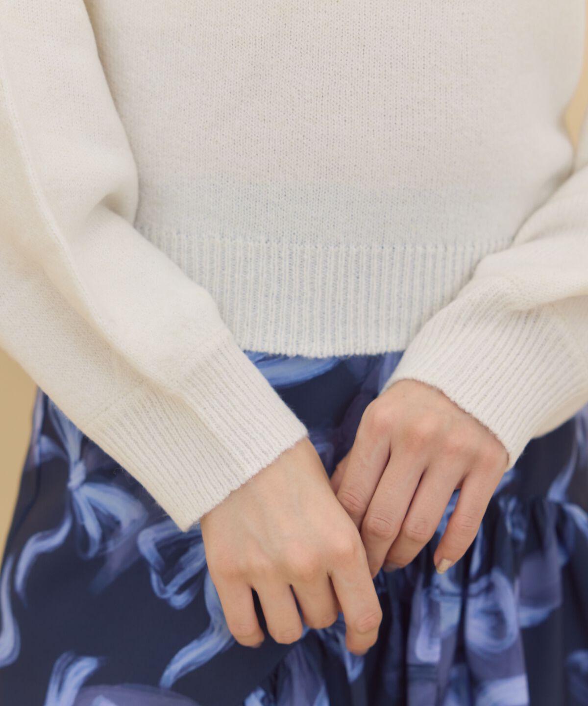 REDYAZEL「ワンショルリボンレースニット」|ニット・セーター|