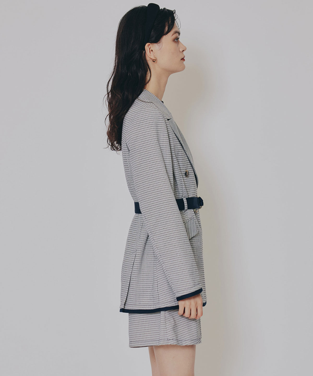 REDYAZEL「グレンチェックダブルジャケット」|テーラードジャケット|