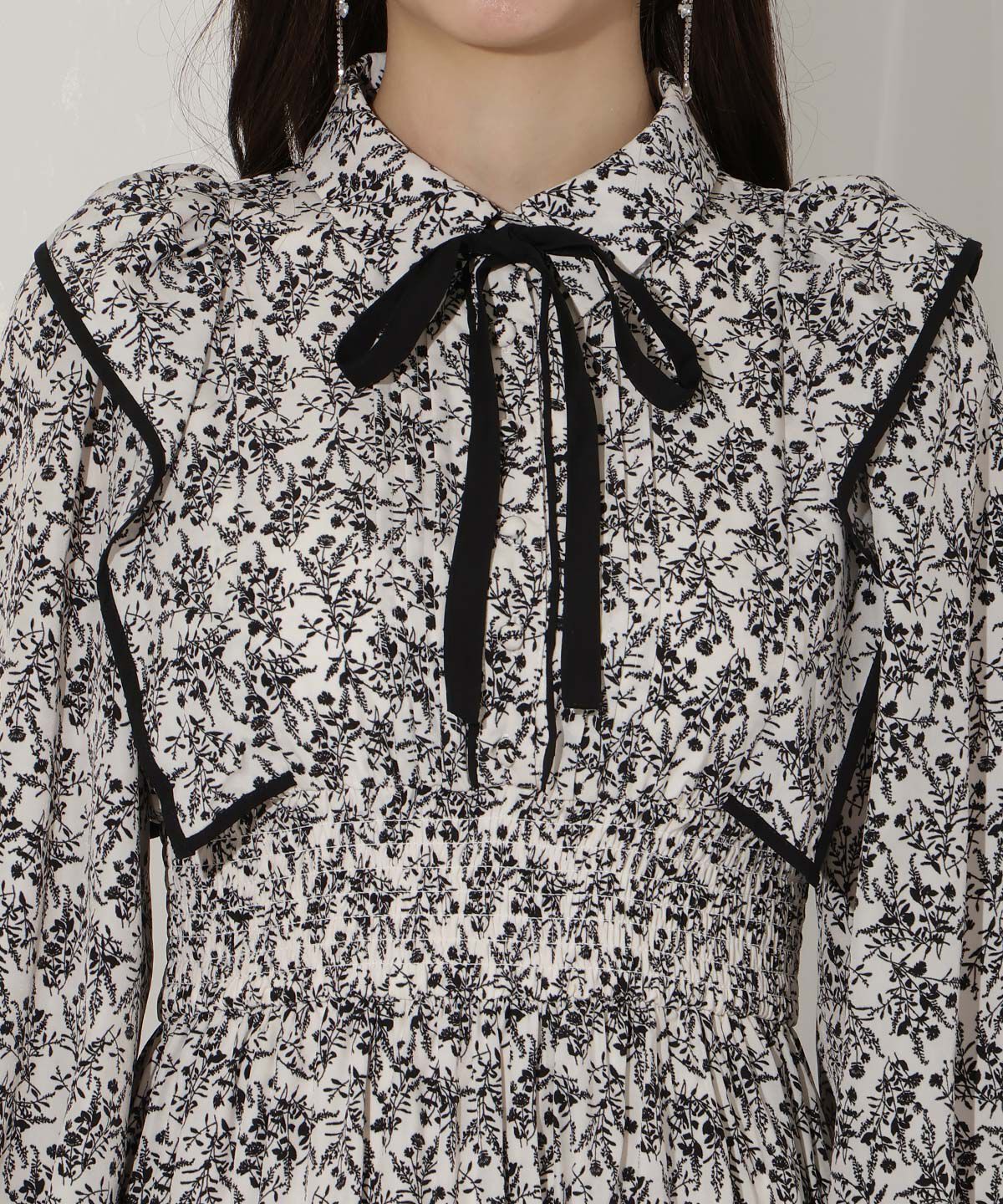 WILLSELECTION「ティアード切り替えパイピングフリルワンピース」|ワンピース|