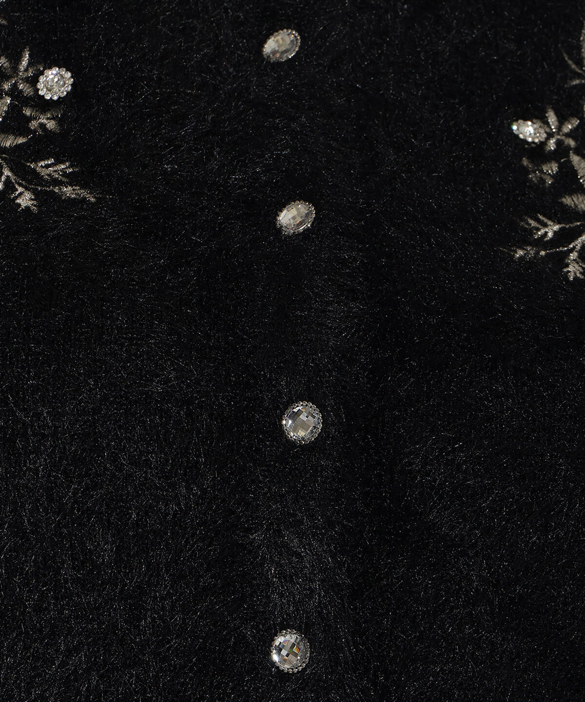 WILLSELECTION「ビジュー付きラメ刺繍カーディガン」|カーディガン|