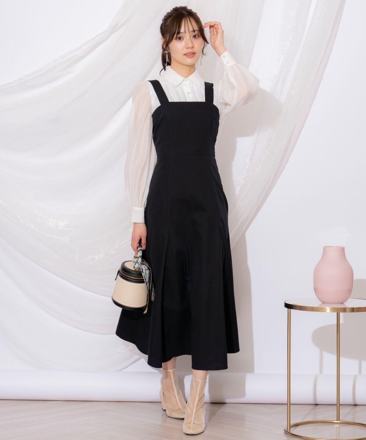 WILLSELECTION「チュールフリルマーメイドジャンスカ」|ワンピース|