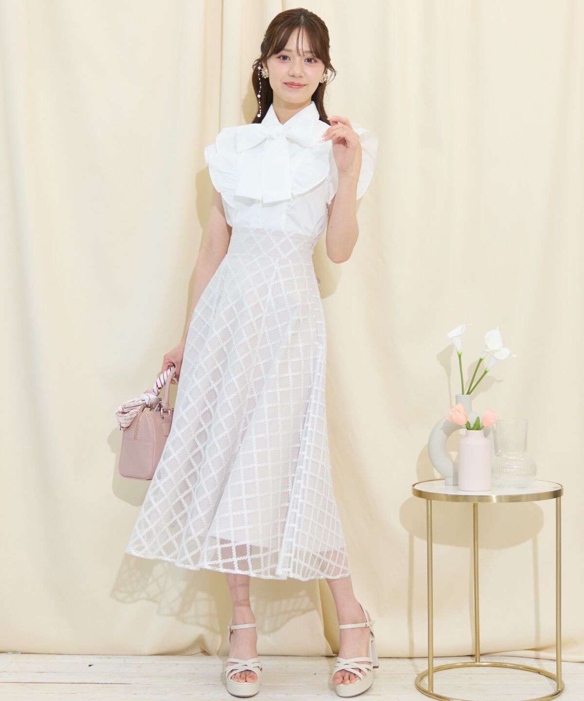 WILLSELECTION「刺繍チュールフレアスカート」|フレア|