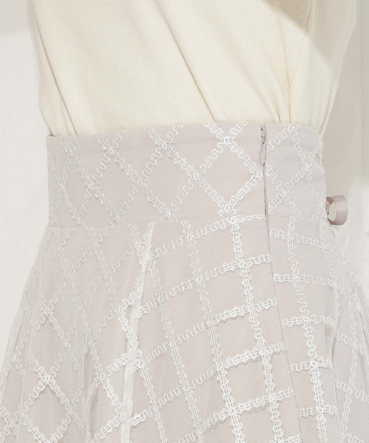 WILLSELECTION「刺繍チュールフレアスカート」|フレア|