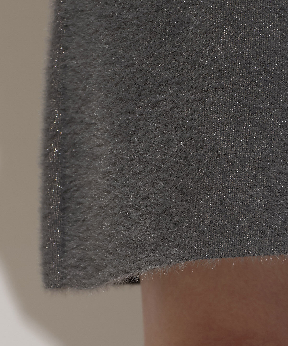 WILLSELECTION「オープンショルダーラメフェザーニットワンピース」|ワンピース|