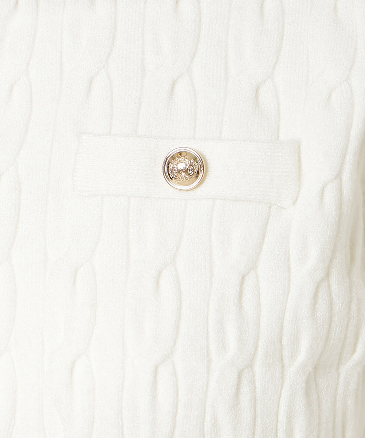 WILLSELECTION「フリルレイヤードケーブルニット」|ニット・セーター|