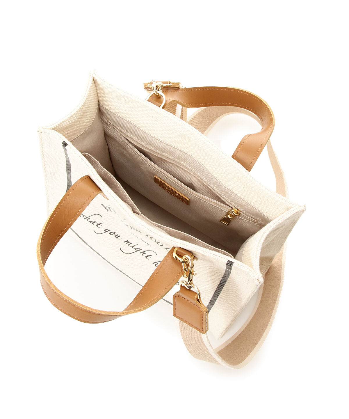 Samantha Thavasa Petit Choice「メッセージキャンバスバッグ」|トートバッグ|