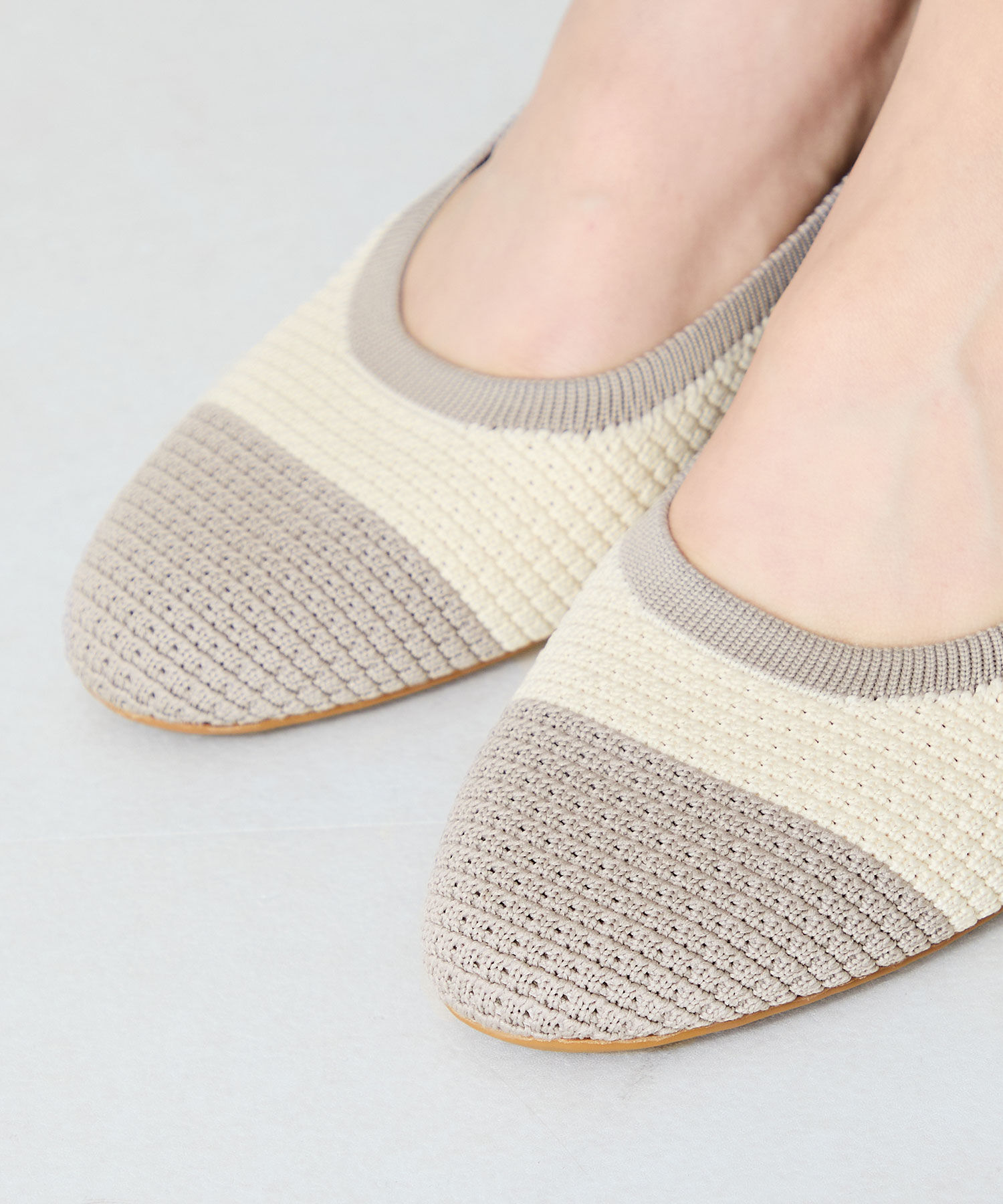 ORiental TRaffic「【跳べるパンプス/シリーズ累計１５０万足突破】ラウンドトゥ ニット ヒール/R-3219 パンプス」|パンプス|