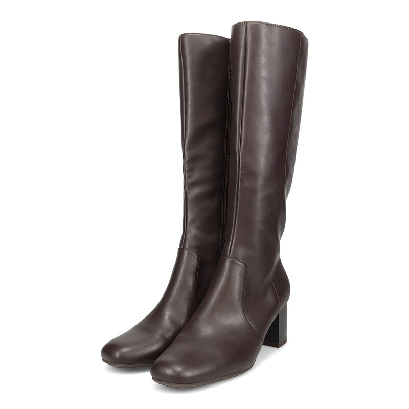 ORiental TRaffic「スクエアトゥチャンキーヒールロングブーツ/51501」|ロングブーツ|