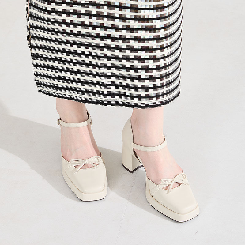 ORiental TRaffic「●2026春夏新作●カット デザイン プラットフォーム パンプス /61116」|パンプス|