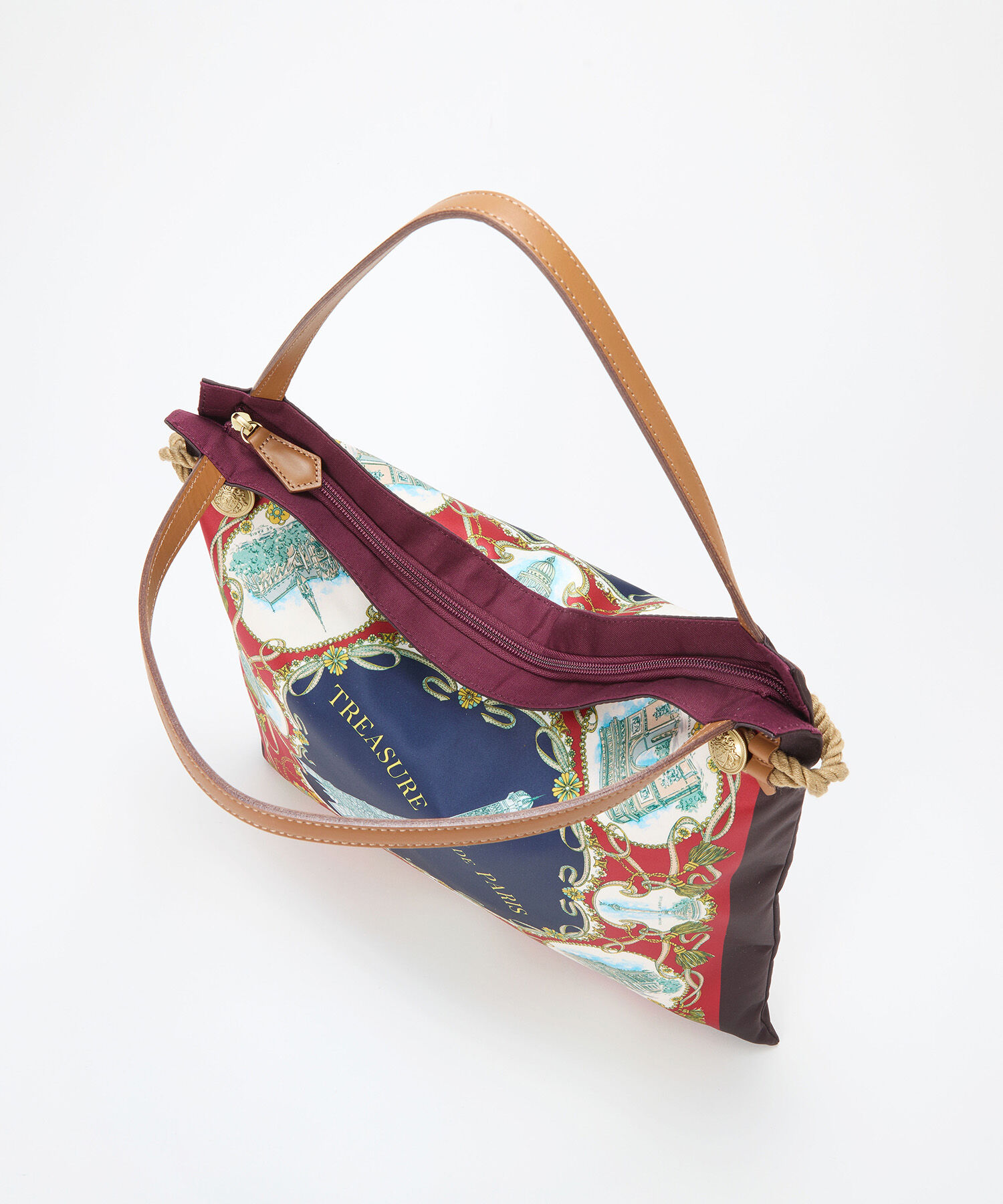 TOPKAPI BREATH「【TREASURE TOPKAPI】マイルドサテン スカーフ柄 トートバッグ」|トートバッグ|