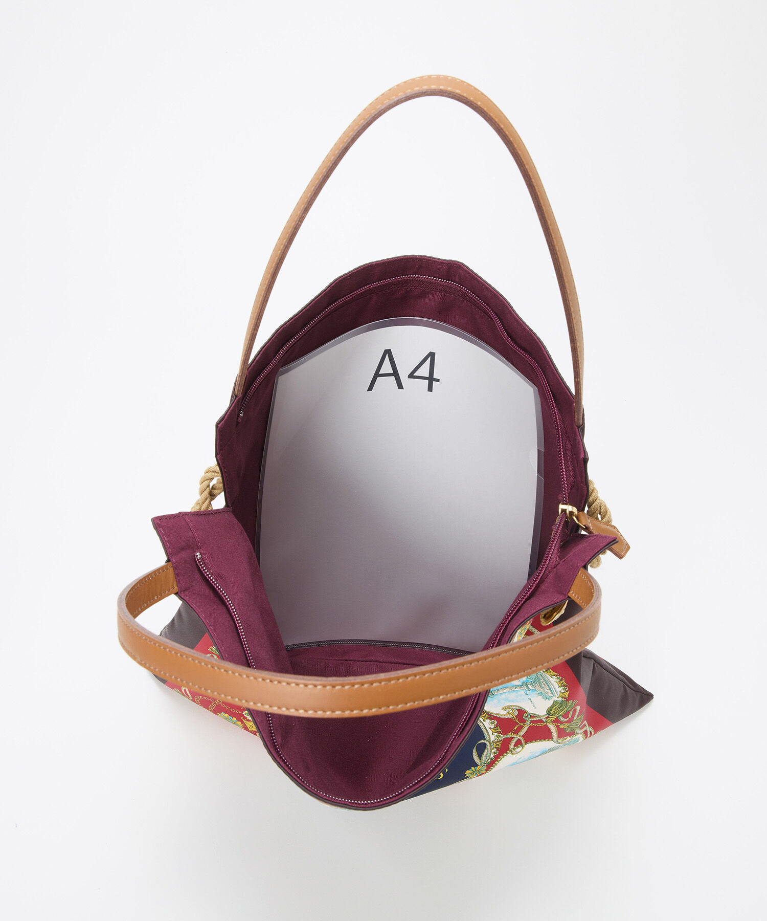 TOPKAPI BREATH「【TREASURE TOPKAPI】マイルドサテン スカーフ柄 トートバッグ」|トートバッグ|