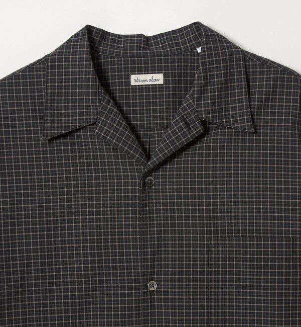 STEVEN ALAN「＜Steven Alan＞ 60 シック チェック オープンカラー シャツ」|シャツ・ブラウス|