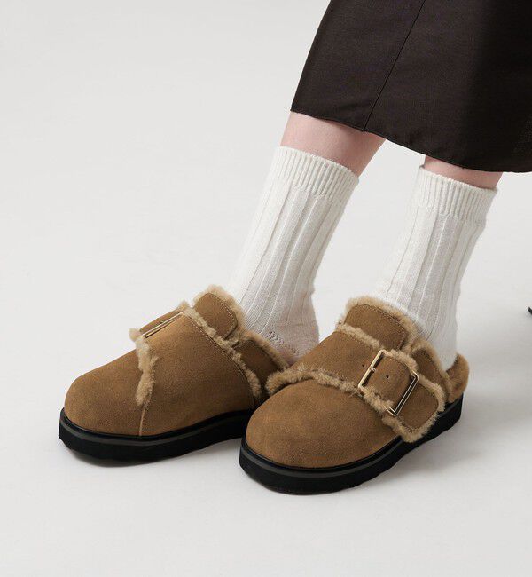 BEAUTY&YOUTH UNITED ARROWS「＜MOHI...＞スエード ビッグベルト ボストンサンダル」|サンダル|MOCA