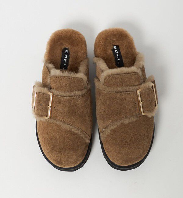 BEAUTY&YOUTH UNITED ARROWS「＜MOHI...＞スエード ビッグベルト ボストンサンダル」|サンダル|