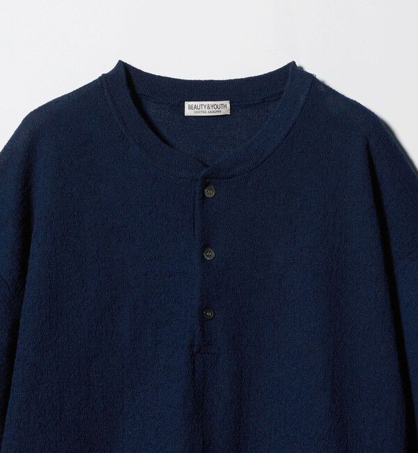 BEAUTY&YOUTH UNITED ARROWS「エアミラノ ヘンリーネック ニット ウォッシャブル 抗菌 防臭機能付き 」|ニット・セーター|