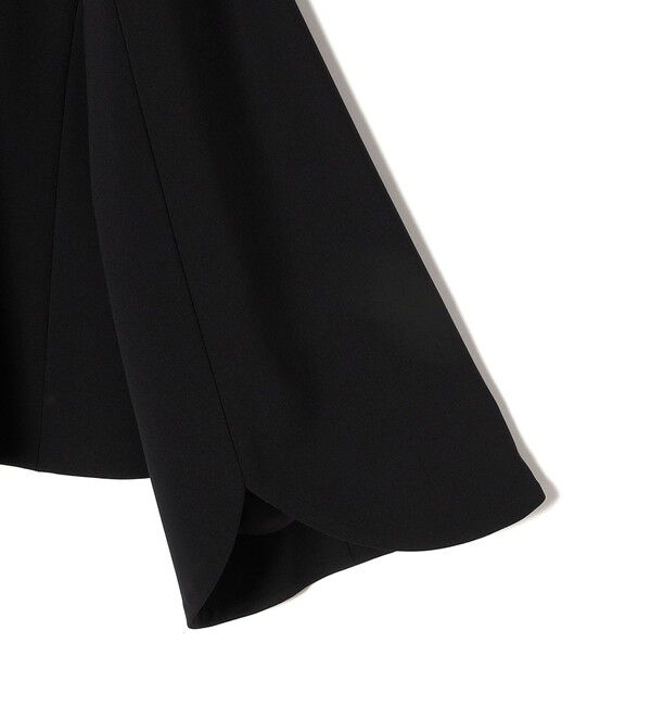 SHIPS for women「〈手洗い可能〉ブラック フォーマル フレア スリーブ ジャケット ◇」|ノーカラージャケット|