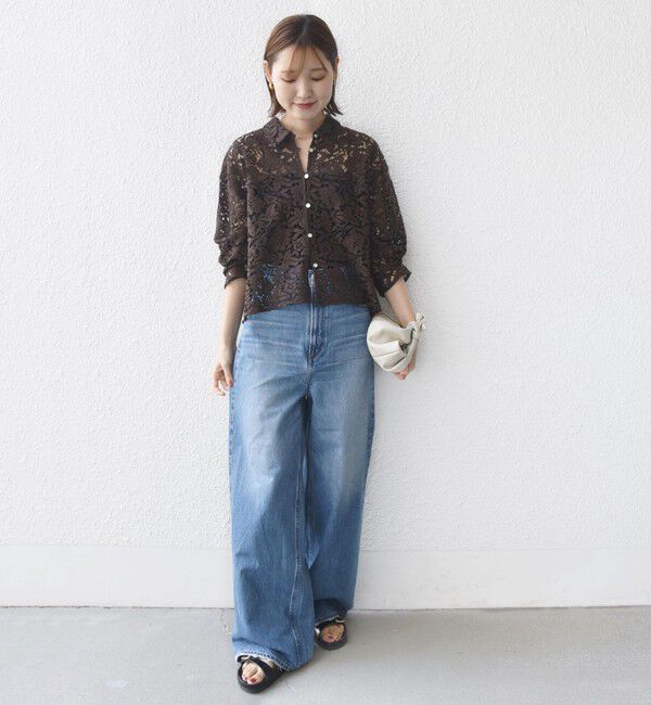 SHIPS for women「〈手洗い可能〉レース シャツ 羽織」|シャツ・ブラウス|