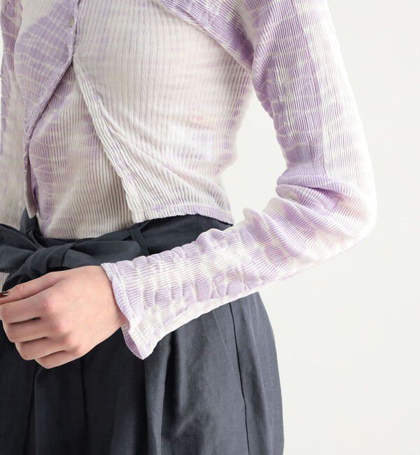 BACCA「タイダイコットン ショートカーディガン」|Tシャツ・カットソー|