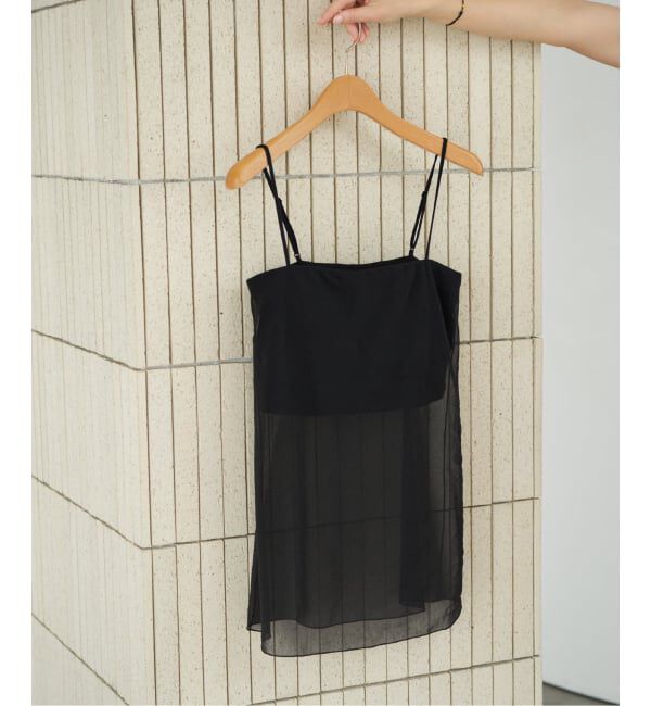 Plage「《予約》sheer top」|インナー|ブラック