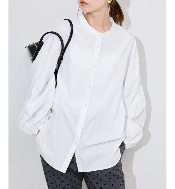 SLOBE IENA「《WEB限定/追加3予約》ピンタックバルーンスリーブブラウス」|シャツ・ブラウス|