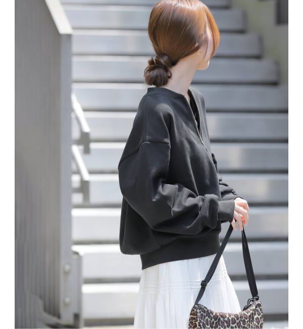 JOURNAL STANDARD relume「《WEB限定》ハーフジップノーカラースウェット」|スウェット・ジャージ|