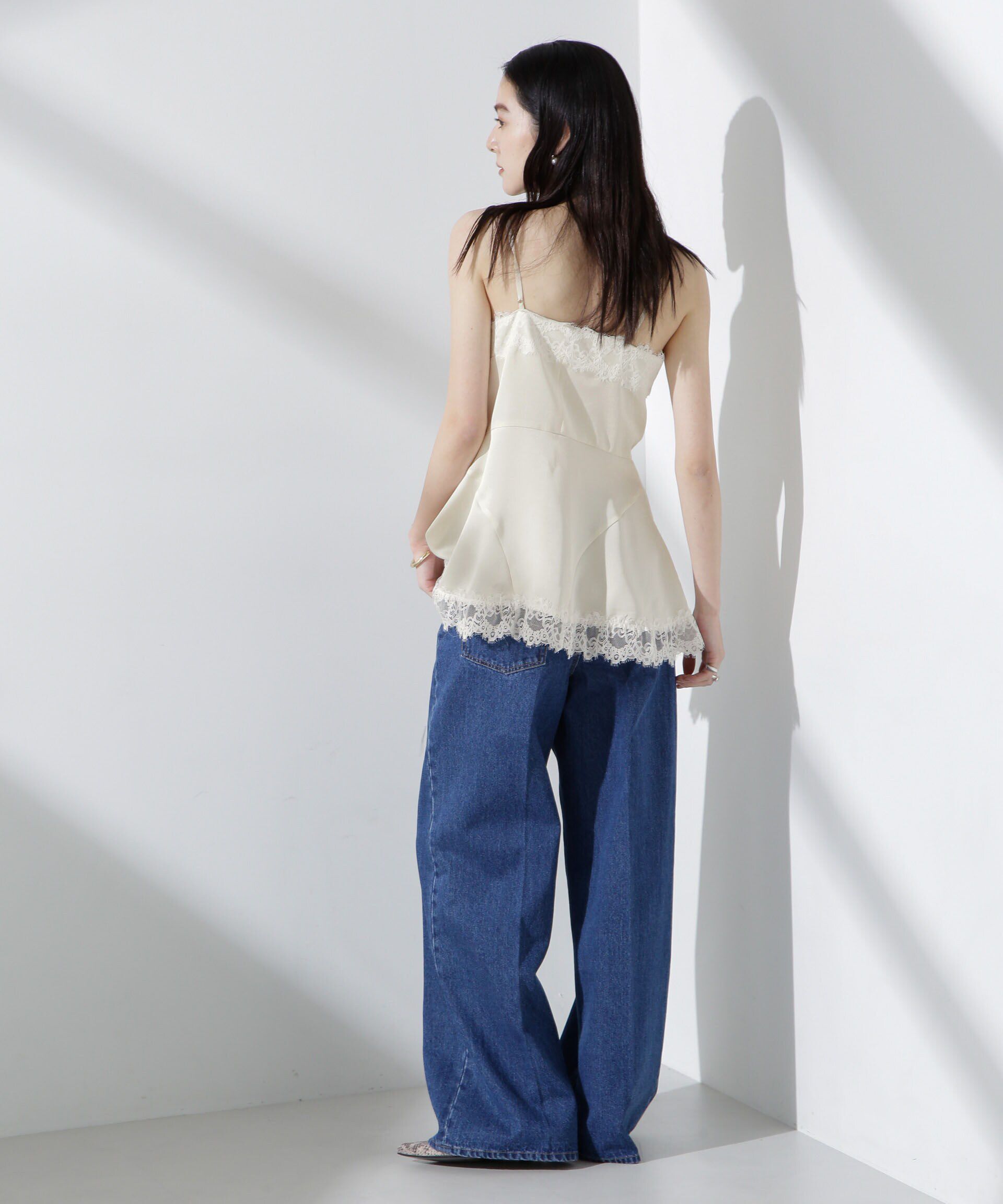 nano･universe「アシンメトリーレースミニワンピース」|Tシャツ・カットソー|