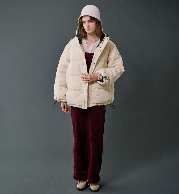 DANTON「DANTON | ポリエステルタッサー ダウンフードジャケット WOMEN」|ダウン|