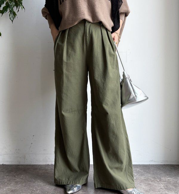  「タックトラウザーパンツ」|チノ|