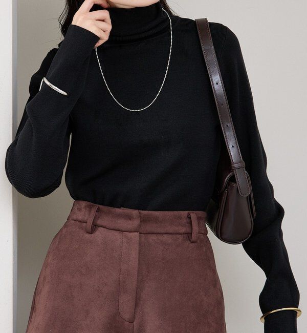  「タートルニット」|ニット・セーター|ブラック