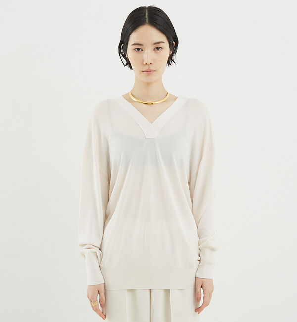 The Store by C' 「【COCUCA】ダブルVネックカーディガン」|カーディガン|