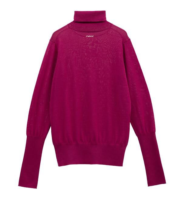 Liesse「ウォッシャブルウールタートルニット」|ニット・セーター|